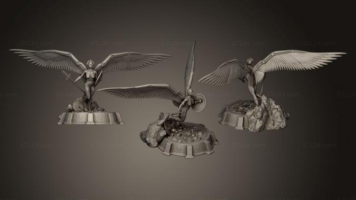 Figurines heroes, monsters and demons (Valkirie, STKM_0534) 3D models for cnc